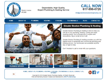 Tablet Screenshot of greaterbostonplumbingheating.com